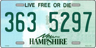 NH license plate 3635297