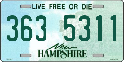 NH license plate 3635311
