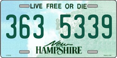 NH license plate 3635339