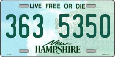NH license plate 3635350