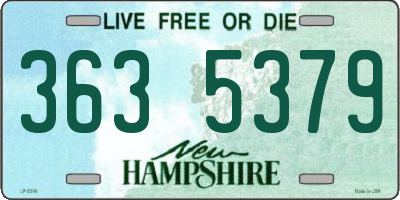 NH license plate 3635379