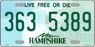 NH license plate 3635389
