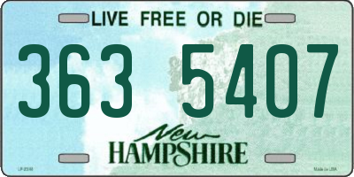 NH license plate 3635407