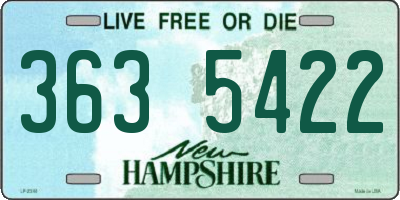 NH license plate 3635422