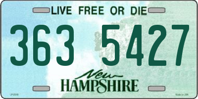 NH license plate 3635427