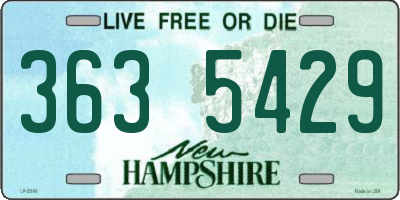 NH license plate 3635429