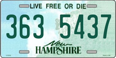 NH license plate 3635437