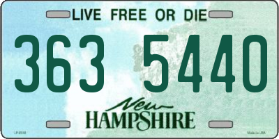 NH license plate 3635440