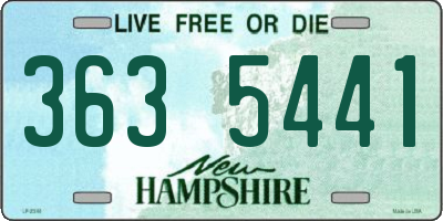 NH license plate 3635441