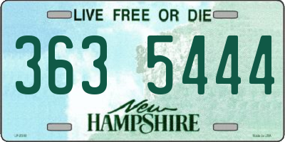 NH license plate 3635444