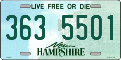NH license plate 3635501