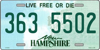 NH license plate 3635502