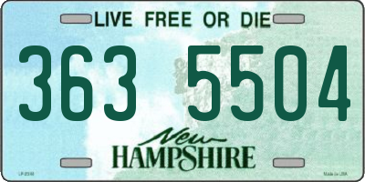 NH license plate 3635504