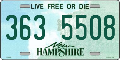 NH license plate 3635508