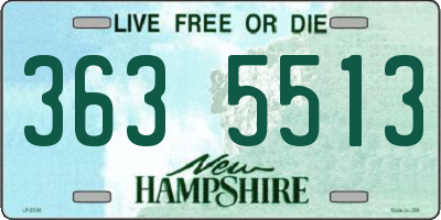 NH license plate 3635513