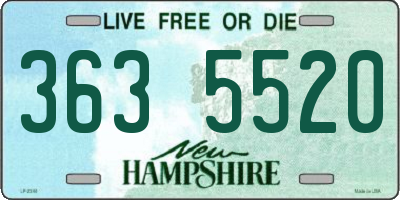 NH license plate 3635520