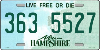 NH license plate 3635527