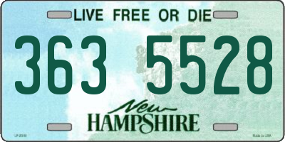 NH license plate 3635528
