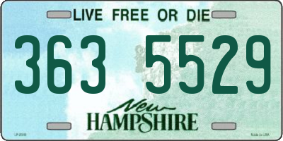 NH license plate 3635529