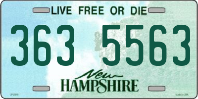 NH license plate 3635563
