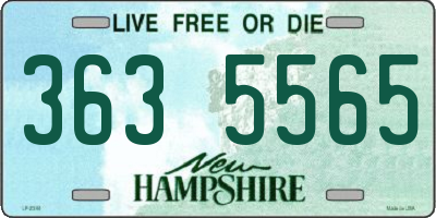 NH license plate 3635565