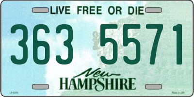 NH license plate 3635571