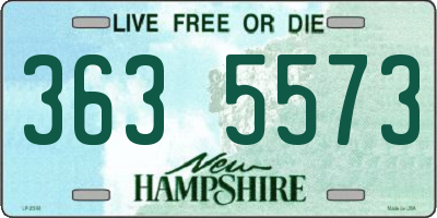 NH license plate 3635573