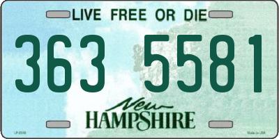 NH license plate 3635581