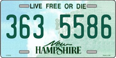 NH license plate 3635586