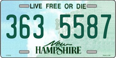 NH license plate 3635587