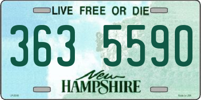 NH license plate 3635590