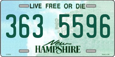 NH license plate 3635596