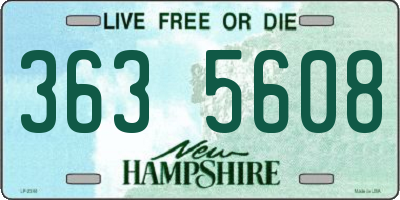 NH license plate 3635608