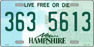 NH license plate 3635613