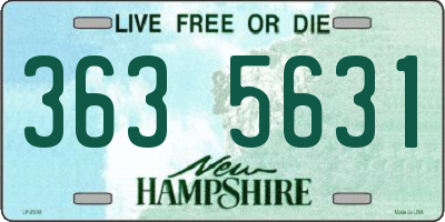 NH license plate 3635631