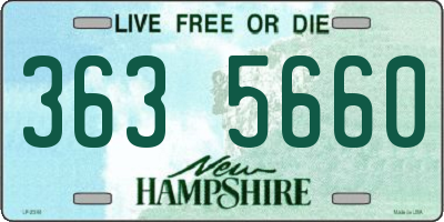 NH license plate 3635660