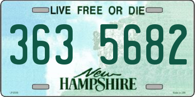 NH license plate 3635682