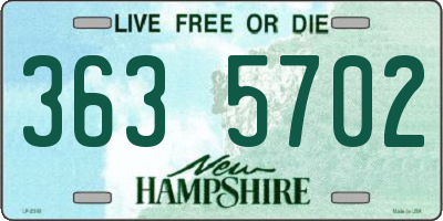 NH license plate 3635702