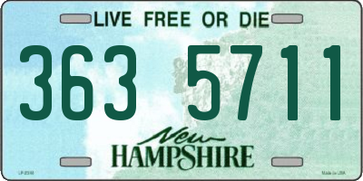 NH license plate 3635711