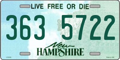 NH license plate 3635722