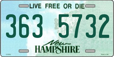 NH license plate 3635732