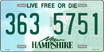 NH license plate 3635751