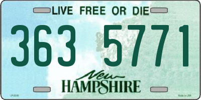 NH license plate 3635771