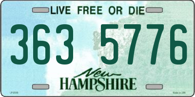NH license plate 3635776