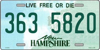 NH license plate 3635820