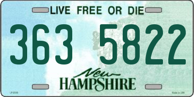NH license plate 3635822