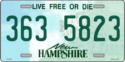 NH license plate 3635823