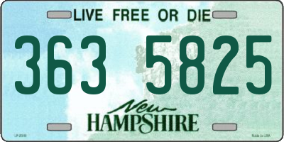 NH license plate 3635825