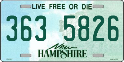 NH license plate 3635826