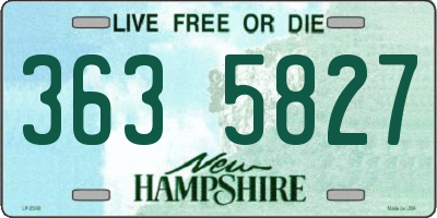 NH license plate 3635827